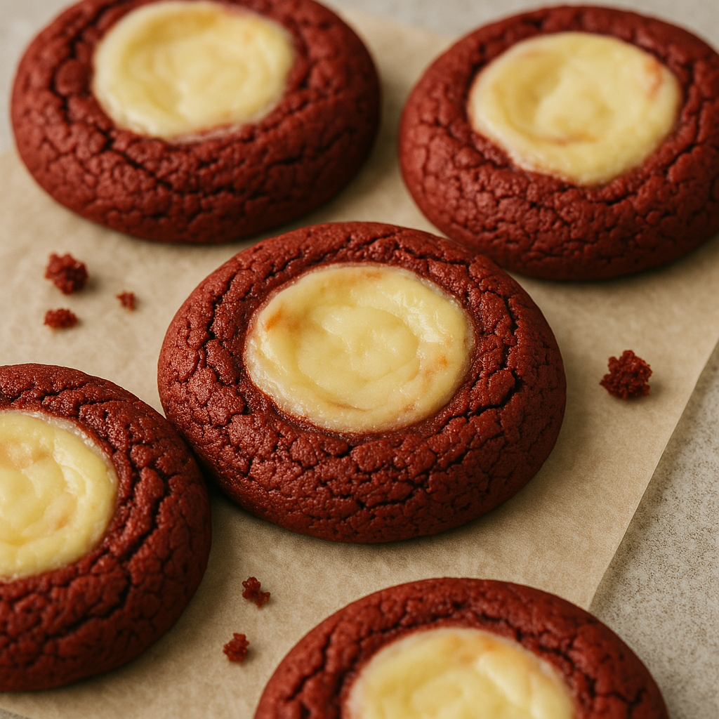 Red Velvet Cheesecake Cookies