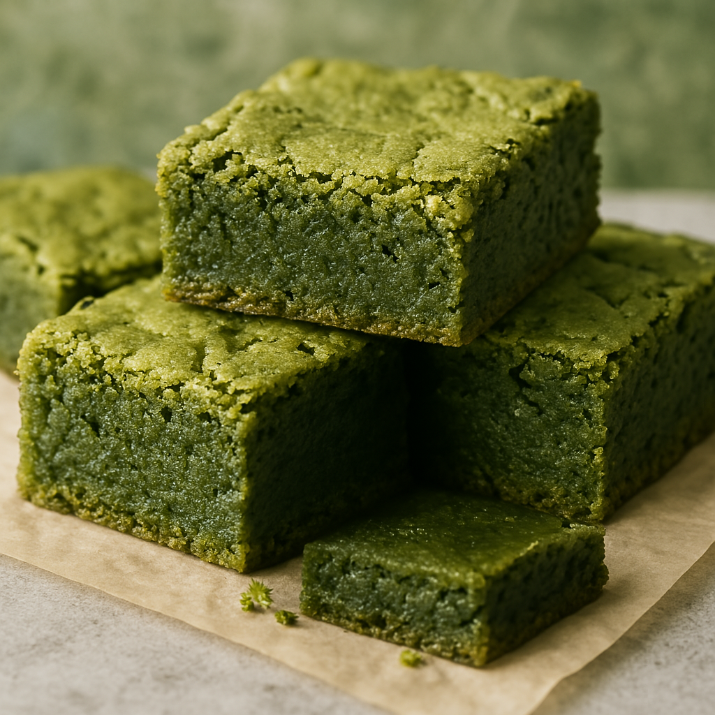 Easy Fudgy Matcha Brownie